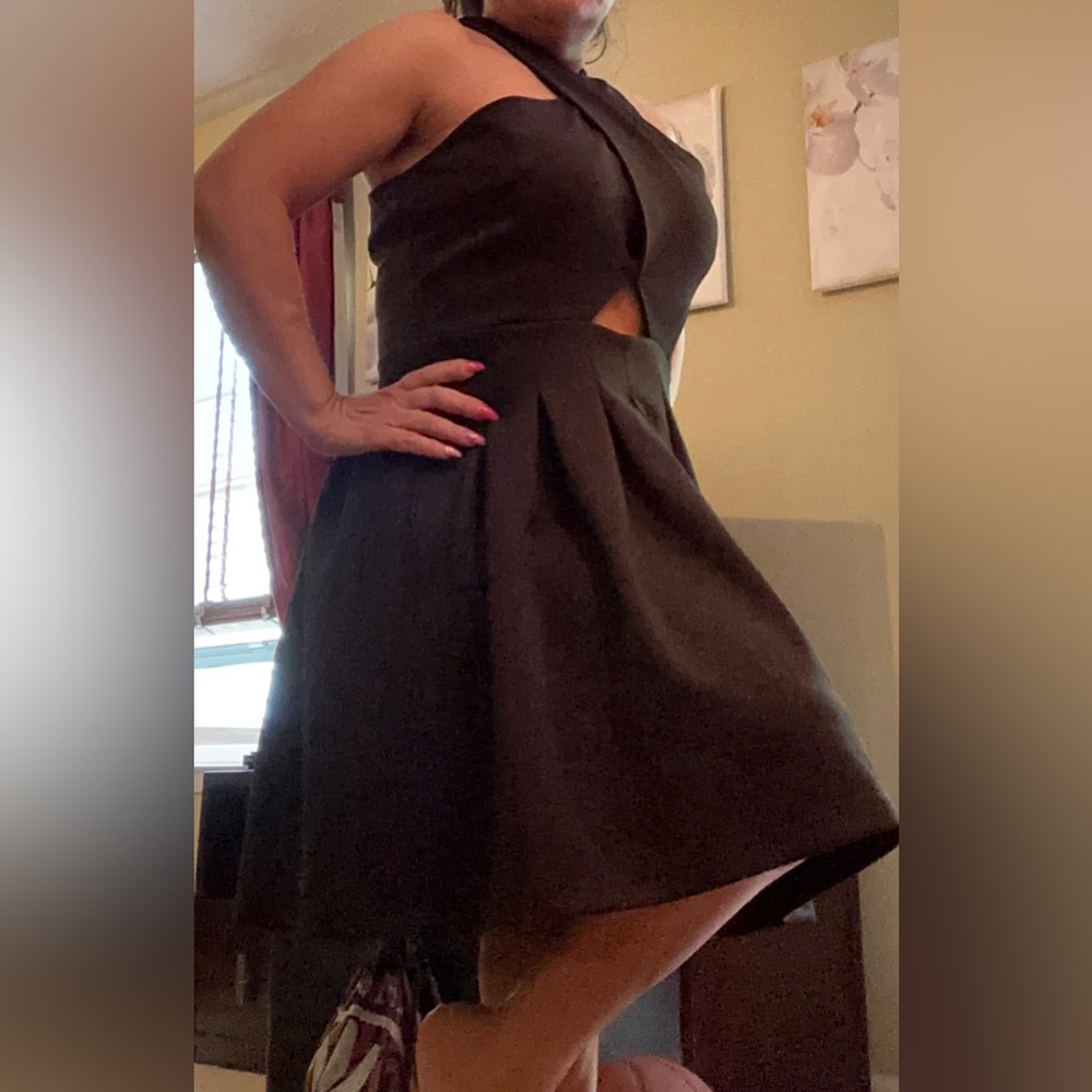 Women’s Deletta Black Crisscross Dress Size Large